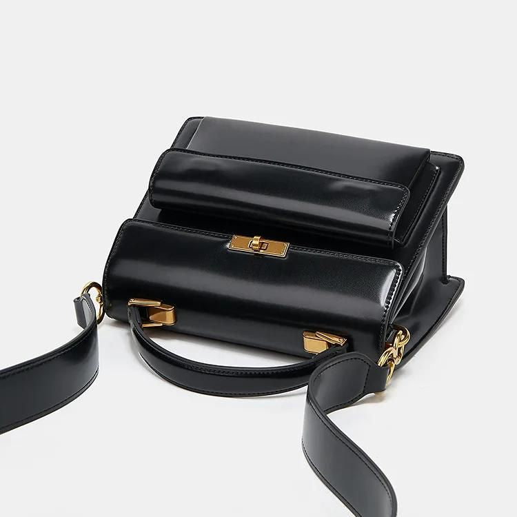 pu leather tote bag, view 9 - MRSLM
