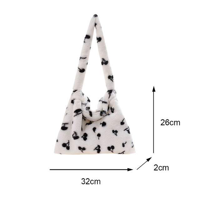 plush shoulder handbag, view 13 - MRSLM