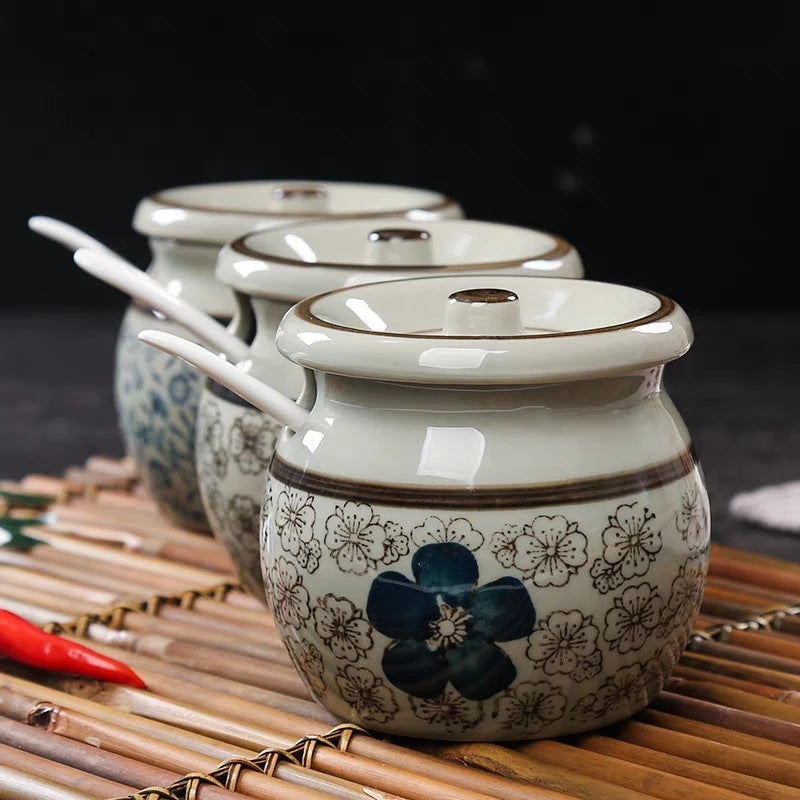 ceramic salt shaker and seasoning jar, view 5 - MRSLM