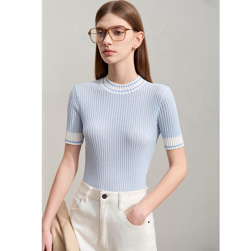 jacquard knit top, view 8 - MRSLM