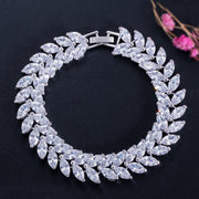 ladies gold-plated zircon bracelet, view 7 - MRSLM