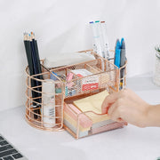 metal mesh desktop organizer, view 8 - MRSLM