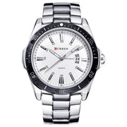 men's steel band quartz business watch, view 3 - MRSLM