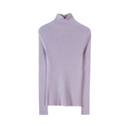 women's slim knit long sleeve top, view 8 - MRSLM