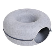 Donut cat bed and tunnel, view 4 - MRSLM