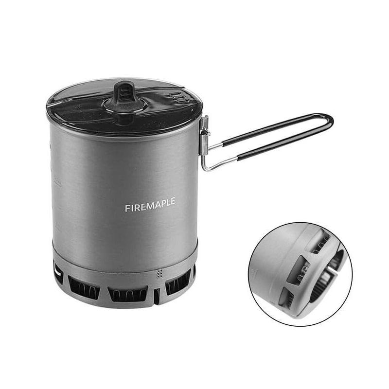 600ml ultralight camping pot with heat exchanger, view 10 - MRSLM