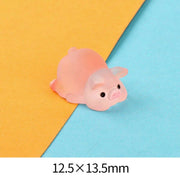 resin piggy car decoration, view 4 - MRSLM
