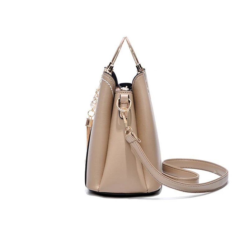 PU leather bucket crossbody bag, view 10 - MRSLM