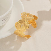 gold butterfly bracelet, view 4 - MRSLM