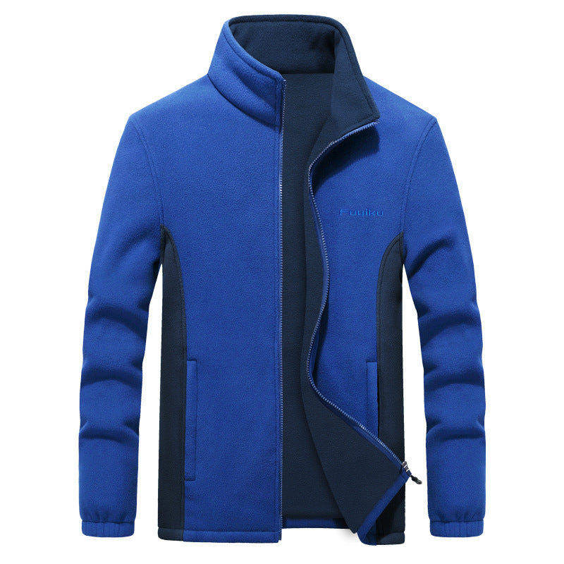 Men's sherpa fleece casual jacket, view 5 - MRSLM