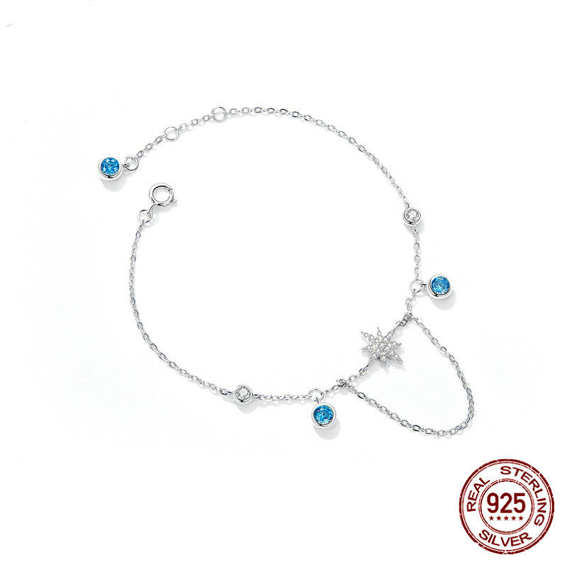 silver geometric pendant bracelet, view 4 - MRSLM