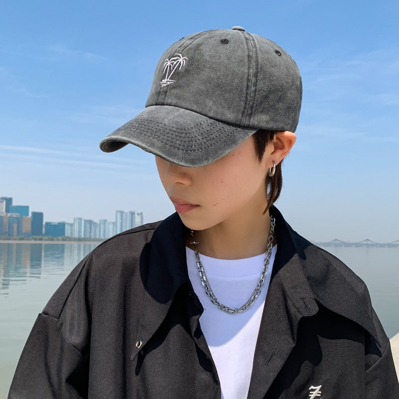 washed cotton duck bill cap, view 5 - MRSLM
