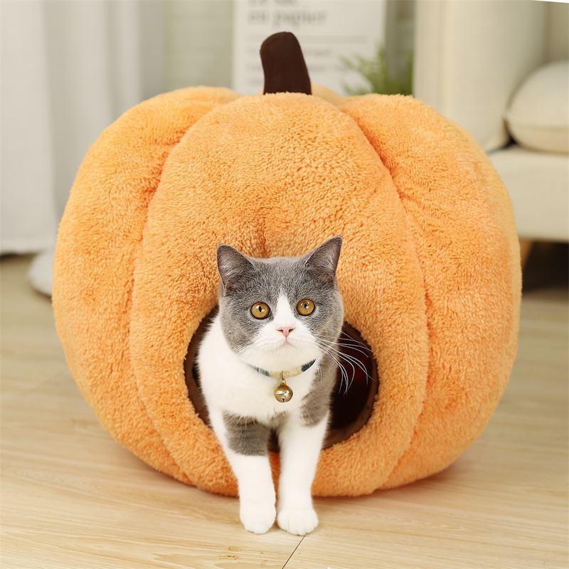 Pumpkin-shaped winter pet bed - MRSLM