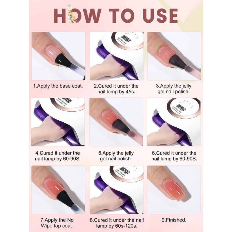 jelly nude gel polish set, view 7 - MRSLM