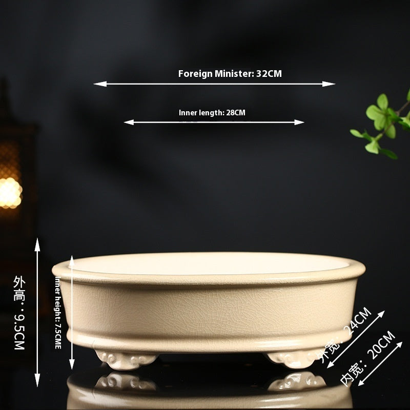 purple clay ceramic flowerpot, view 17 - MRSLM