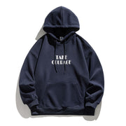 hooded sweater letter print loose top, view 8 - MRSLM