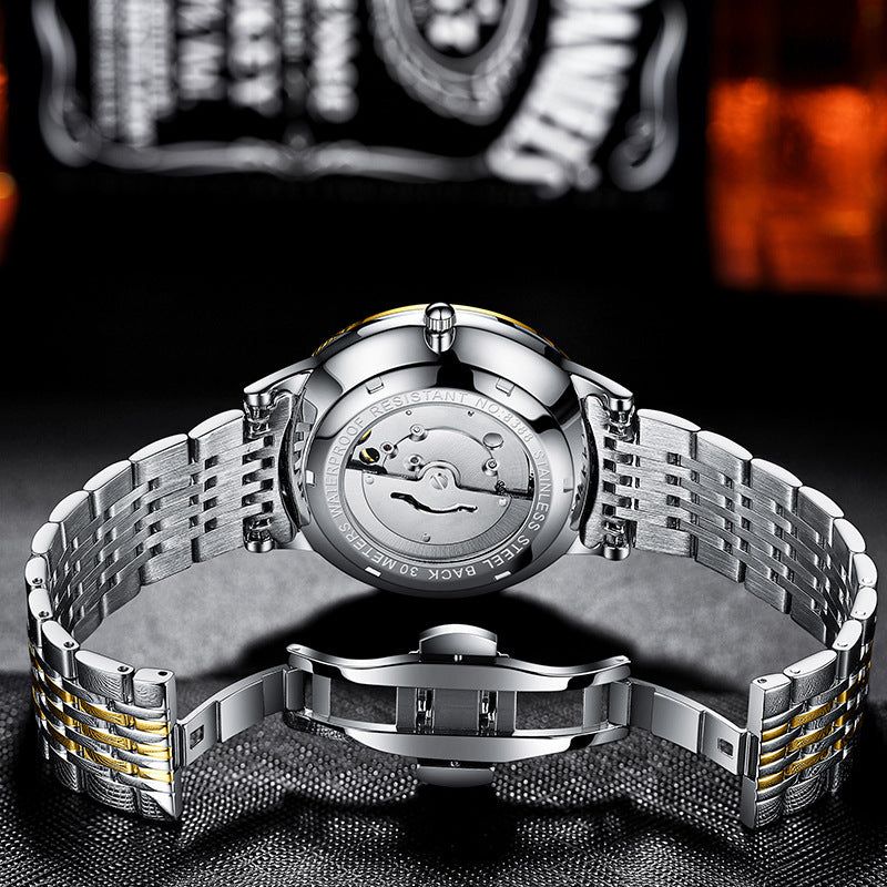 Fashion automatic hollow mechanical watch, view 7 - MRSLM