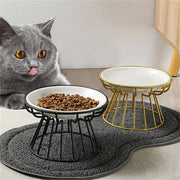 iron pet feeder stand, view 5 - MRSLM
