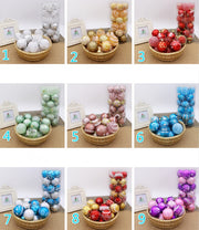 Shiny 6 cm Christmas ball ornaments set, view 3 - MRSLM