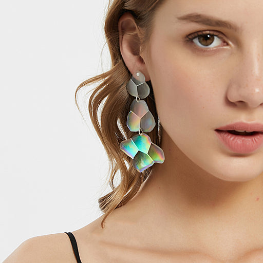 women's laser drip earrings - MRSLM