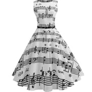 women's piano print dress - MRSLM