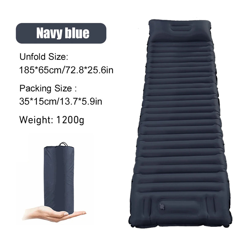 ultralight inflatable camping mattress, view 3 - MRSLM