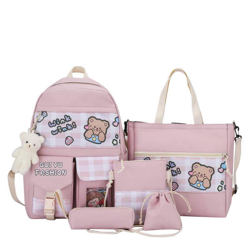 five-piece schoolbag set, view 5 - MRSLM