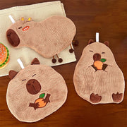 Cute capybara hanging hand towel, view 6 - MRSLM