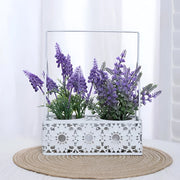 artificial lavender set with iron basket, view 4 - MRSLM