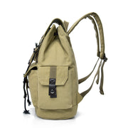 retro canvas large capacity backpack, view 6 - MRSLM