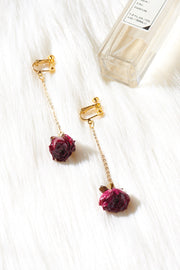 long flower earrings, view 9 - MRSLM