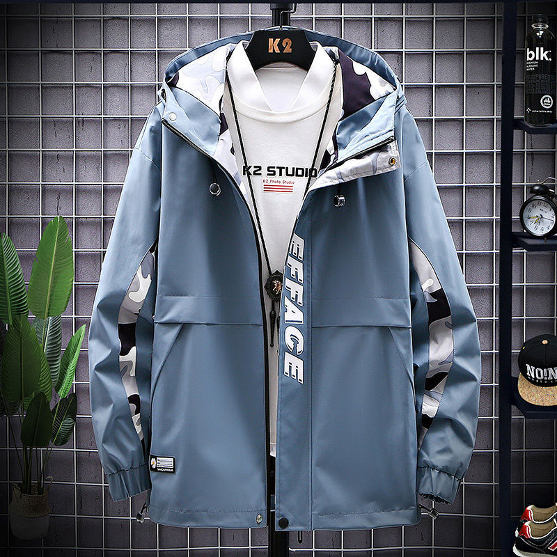Men's plus size slim fit casual coat, view 3 - MRSLM