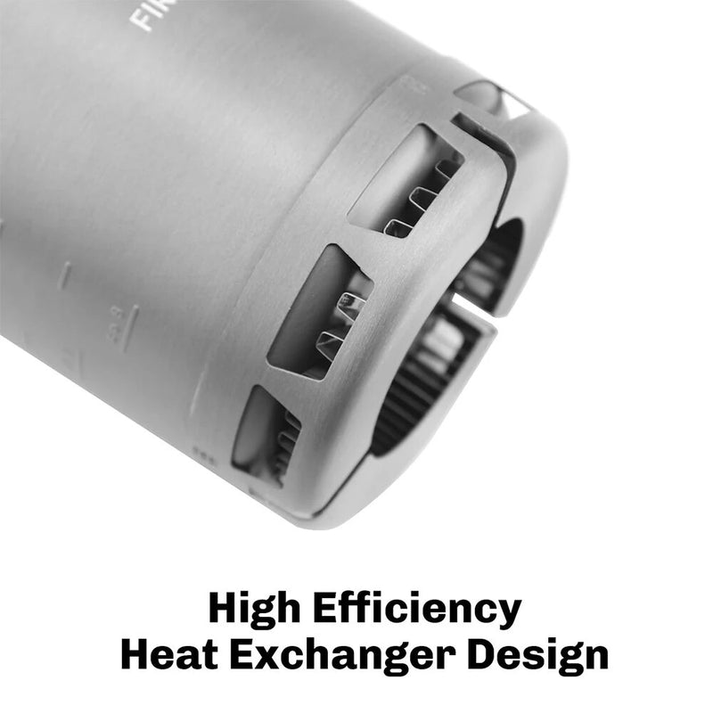 600ml ultralight camping pot with heat exchanger, view 9 - MRSLM
