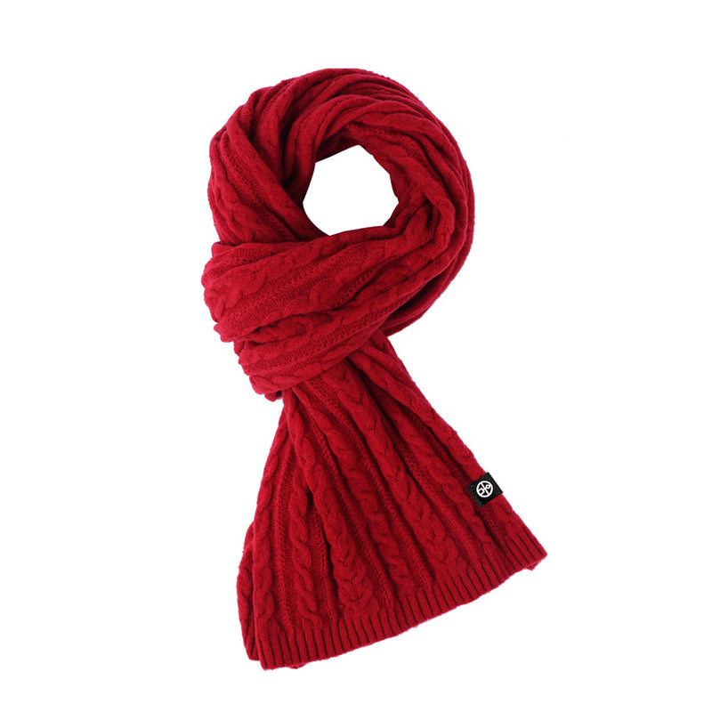 Women's long knit winter scarf, view 8 - MRSLM