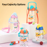 leakproof kids water bottle with straw, view 9 - MRSLM