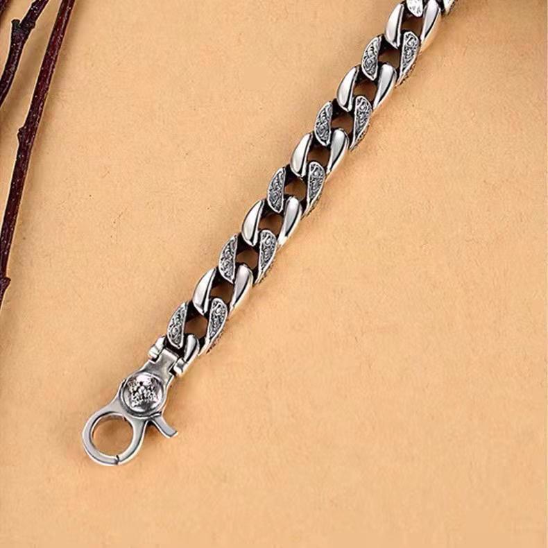 men's rotatable mantra bracelet, view 2 - MRSLM
