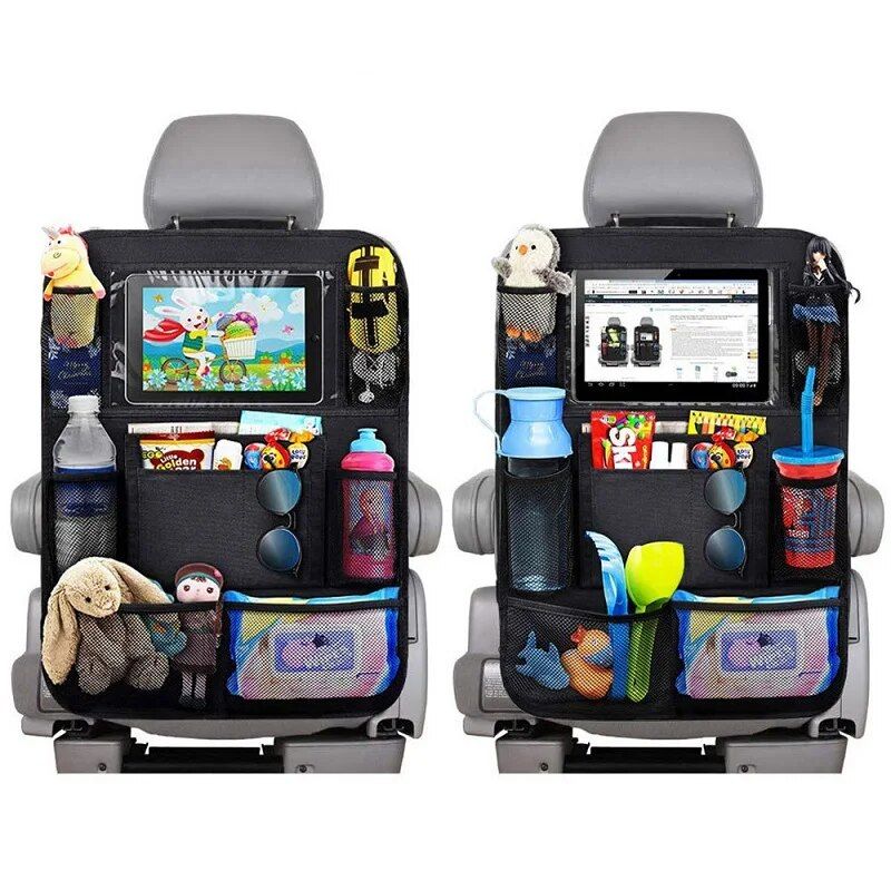 car backseat protector with tablet holder, view 5 - MRSLM