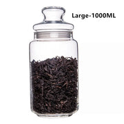 Portable glass tea storage jar, view 2 - MRSLM