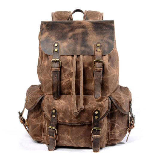 retro canvas travel backpack - MRSLM