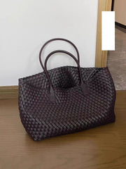 large PU shoulder tote bag, view 4 - MRSLM