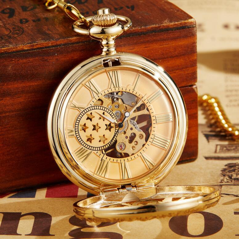 hollow carved mechanical pocket watch, view 5 - MRSLM
