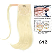 synthetic straight wraparound ponytail, view 8 - MRSLM