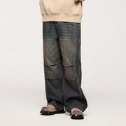 men's loose retro straight jeans, view 3 - MRSLM