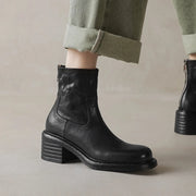 women's leather ankle boots, view 6 - MRSLM