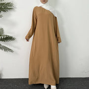 round neck long shirt dress, view 7 - MRSLM
