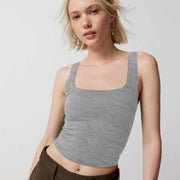 knitted sleeveless crop top, view 3 - MRSLM