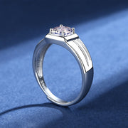 men's S925 silver 1 karat ring, view 4 - MRSLM
