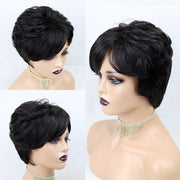 short wavy pixie cut wig, view 4 - MRSLM
