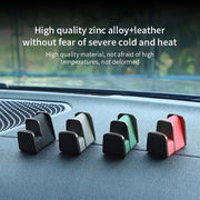 leather and zinc alloy car glasses holder, view 11 - MRSLM