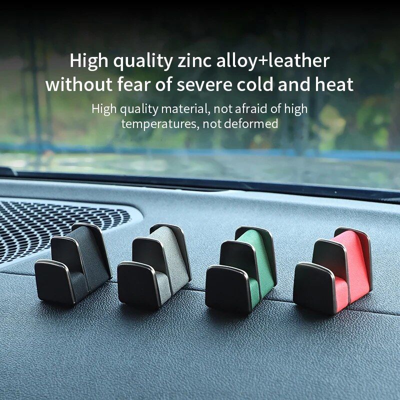 leather and zinc alloy car glasses holder, view 11 - MRSLM